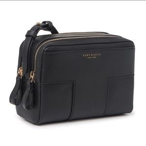 Tory Burch Block-T Double Zip Crossbody